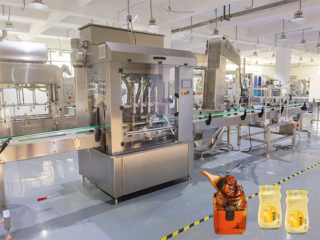 火锅酱料自动灌装机生产线